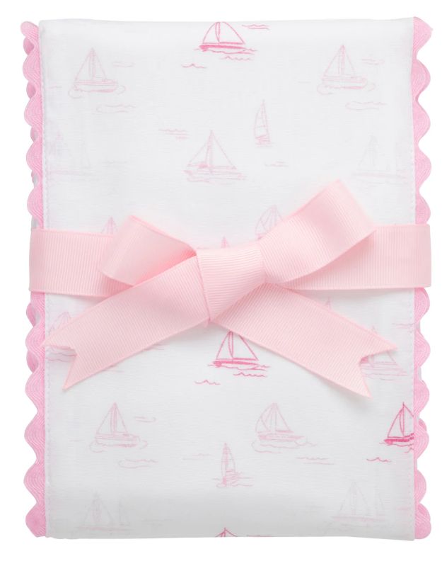 3 Marthas- Sailboat Fancy Fabric Pink