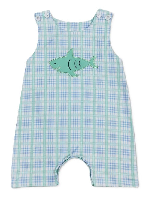 Gingham Applique Shark Jon Jon