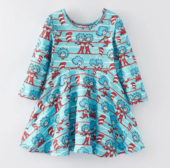 Dr Seuss Things Twirl Dress