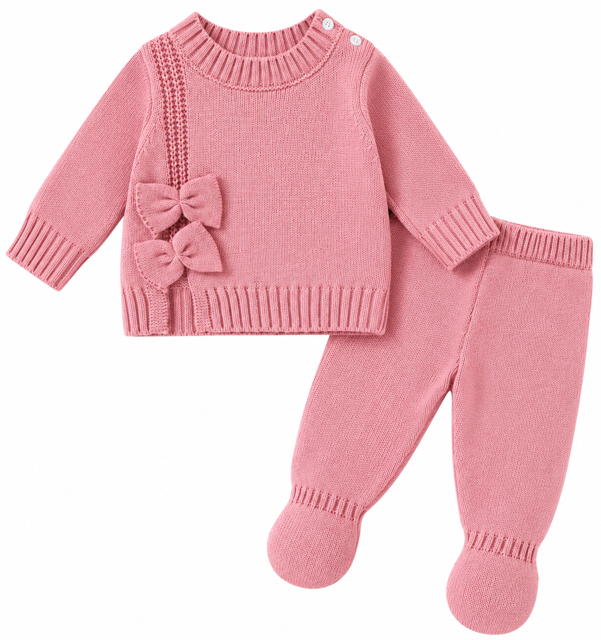 Girls Knit Cardigan w/ side bows