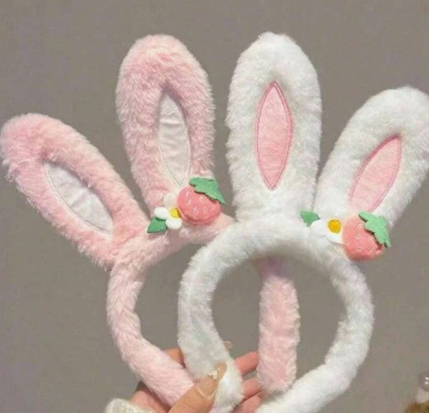 Fuzzy Bunny Ears Headband