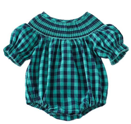 Forest Plaid Romper