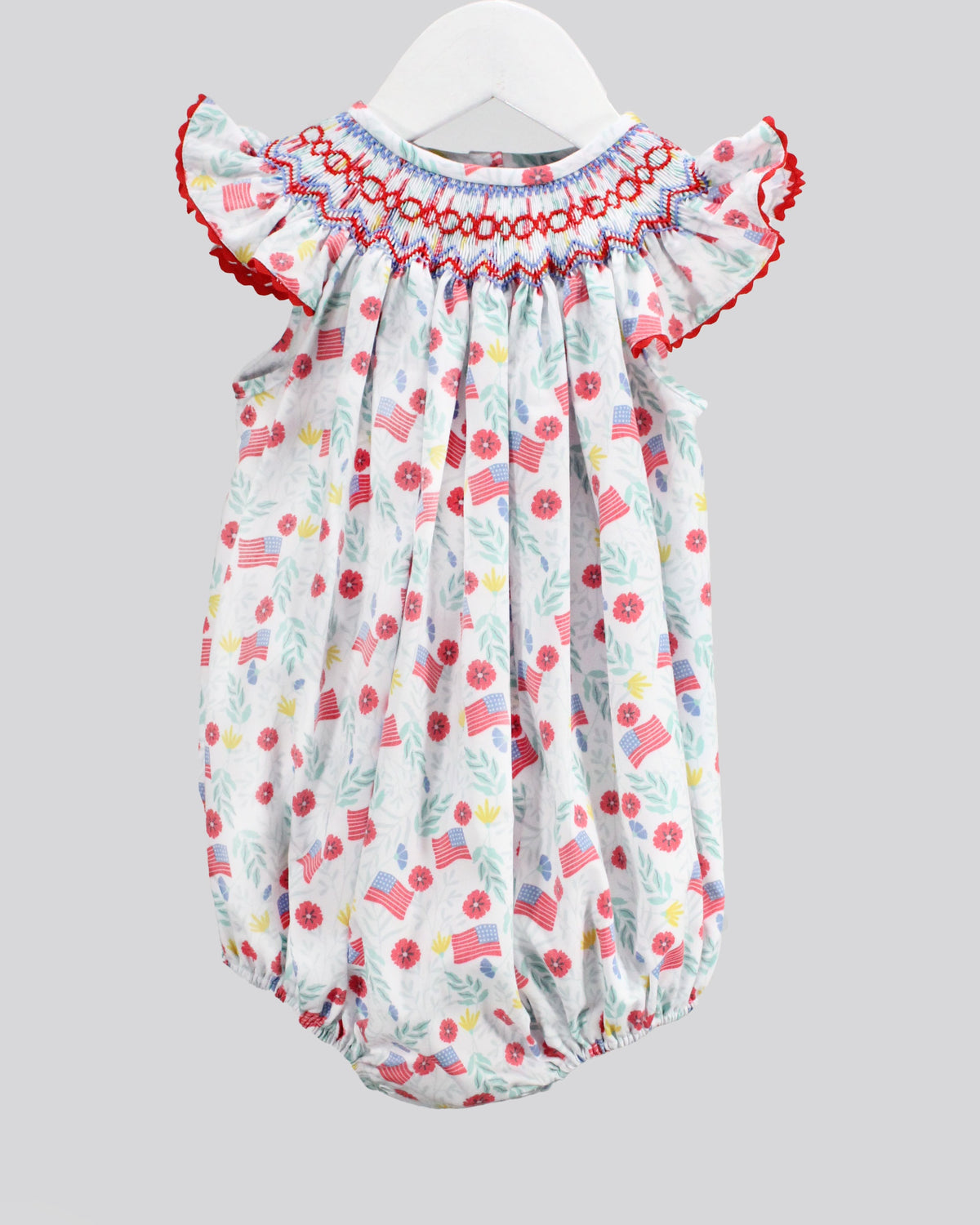 Hand Smocked American Roots Zoey Bubble