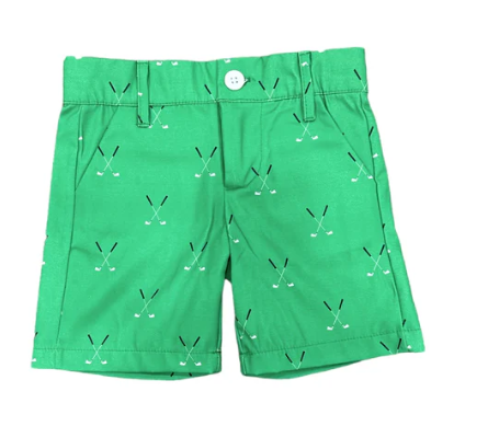 Green Tee Time Shorts