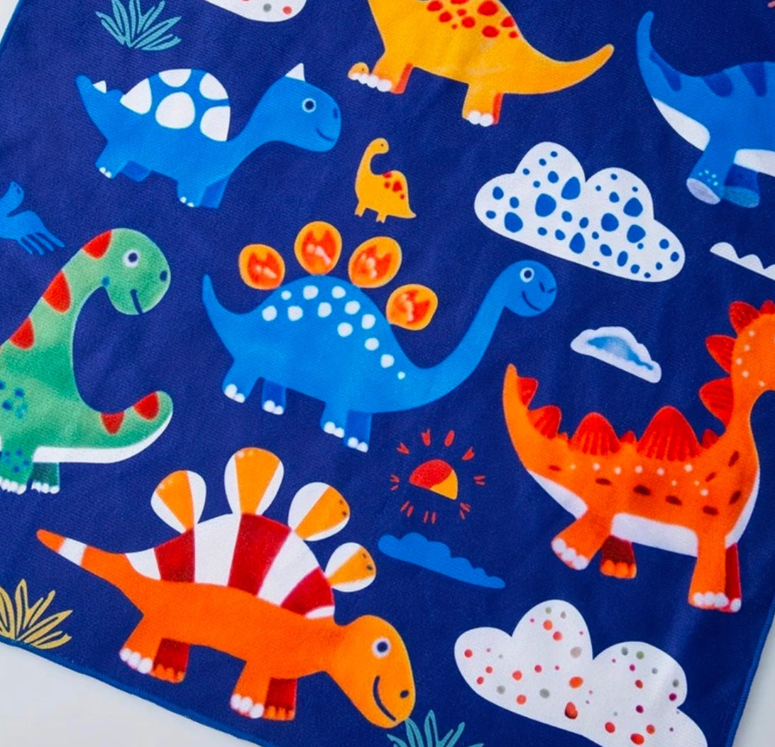 Dinosaur Hooded Towel