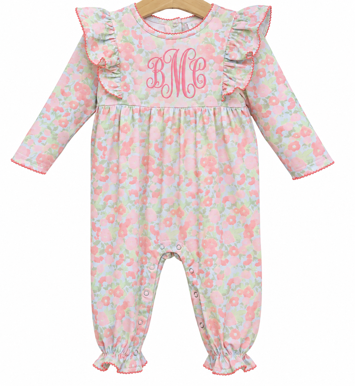 Cottage Blooms LS Romper