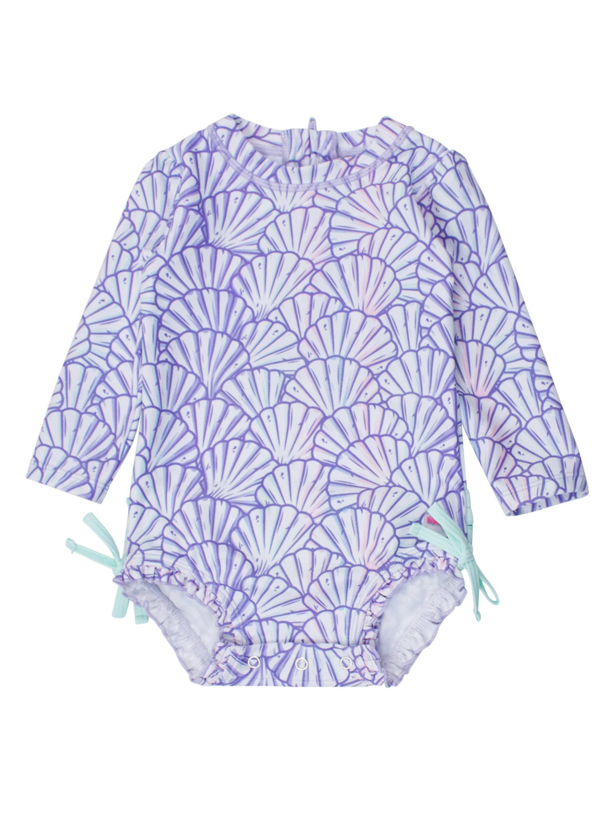 Baby Mermaid LS Rash Guard Swimsuit