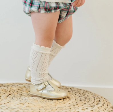 Dottie Scallop Mary Jane-Gold