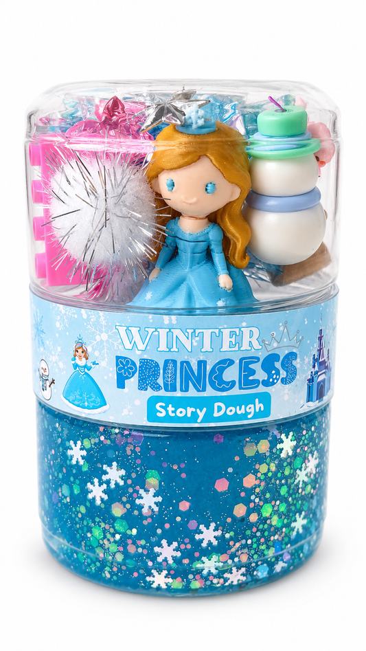 Winter Princess Dough Jar