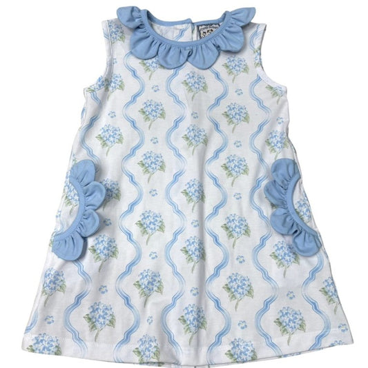 Three Sisters- Blue Hydrangea Dress