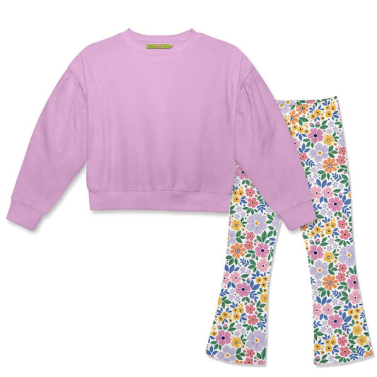 Floral Bouquet Flare Legging Set