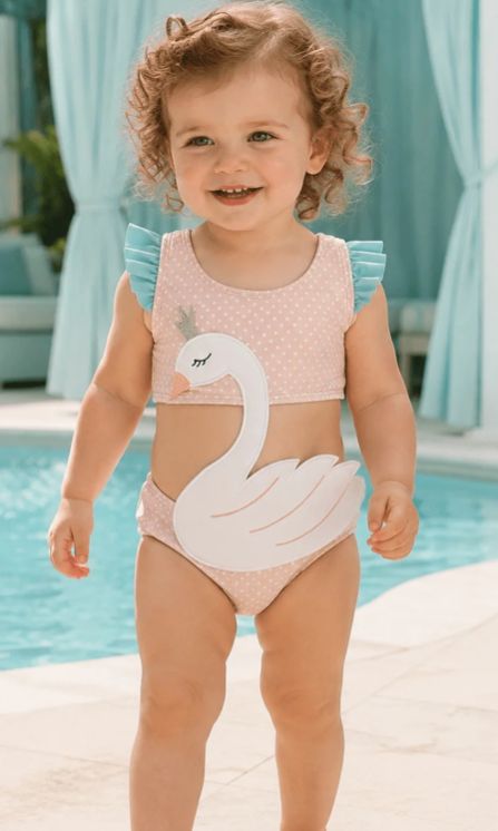 Swan bathing suit