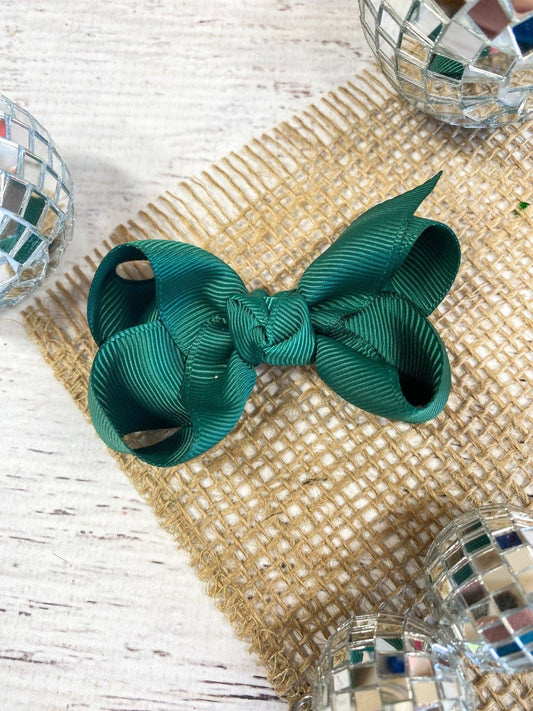 3" Grosgrain Bow | Hunter Green