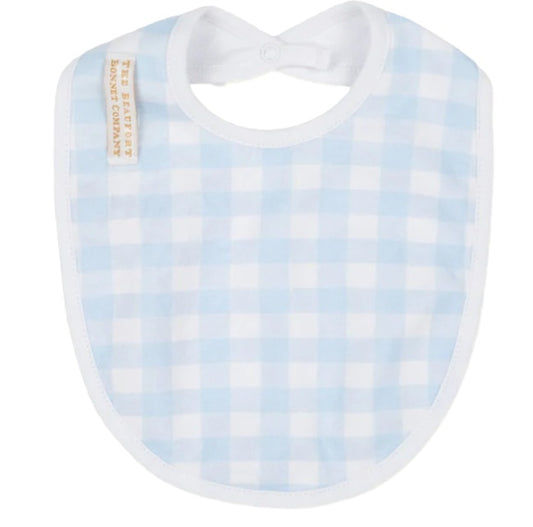 Burp Me- Blue Gingham Bib