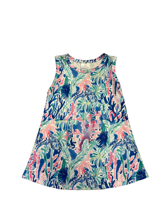 Blue Watercolor Dress