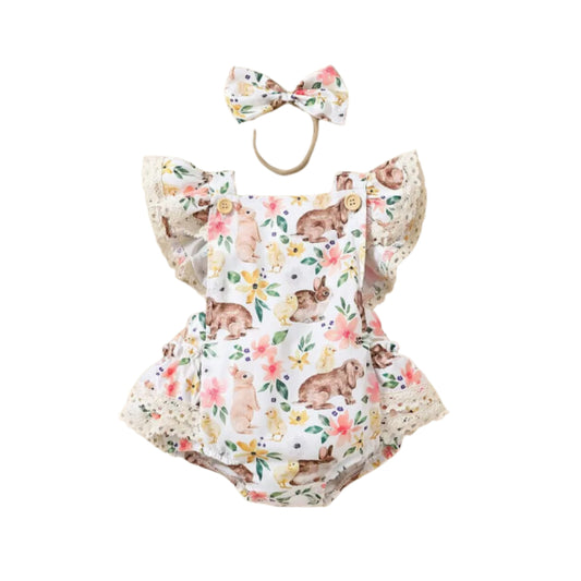 Bunny Ruffle Romper