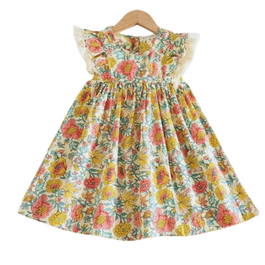 Floral Fringe Dress