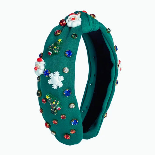 Green Santa Headband