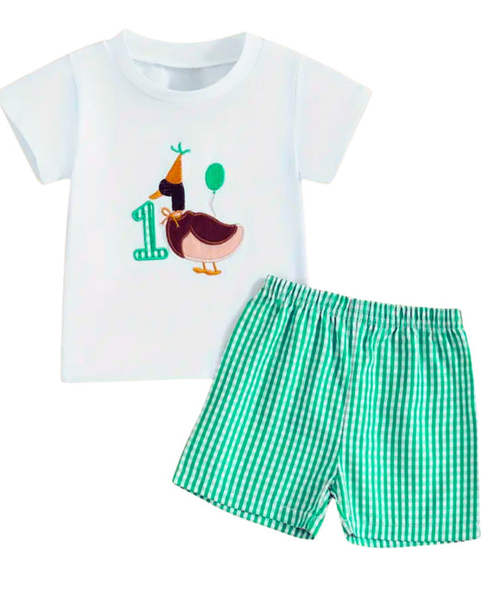 1st Birthday Duck Outfit