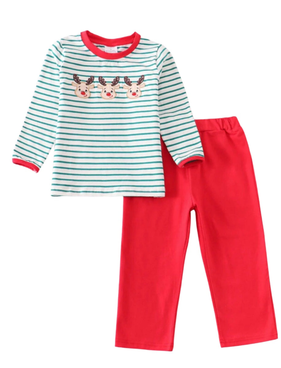 Embroidered Reindeer Set