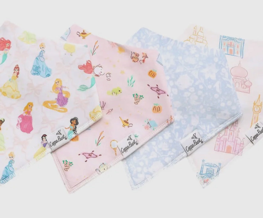 Copper Pearl Bibs- Disney Princess