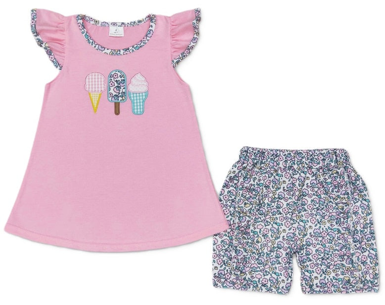 Ice cream applique set