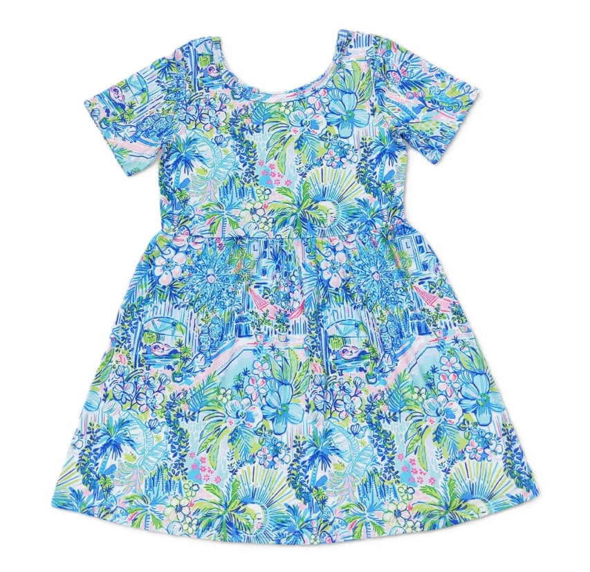 Watercolor Garden Dress