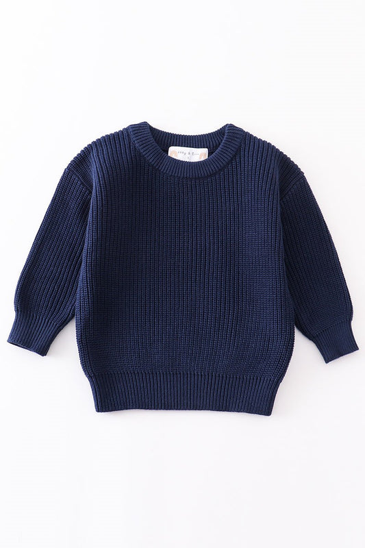 Navy Knit Sweater