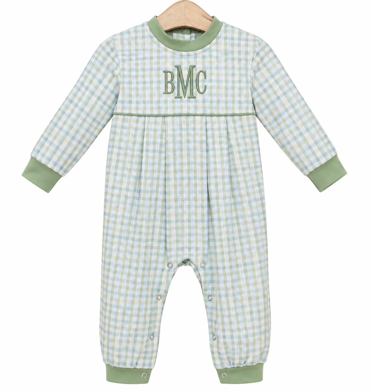 Basin Plaid LS Romper