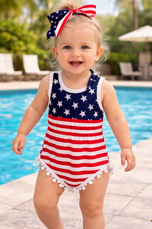 American Pom Pom Romper