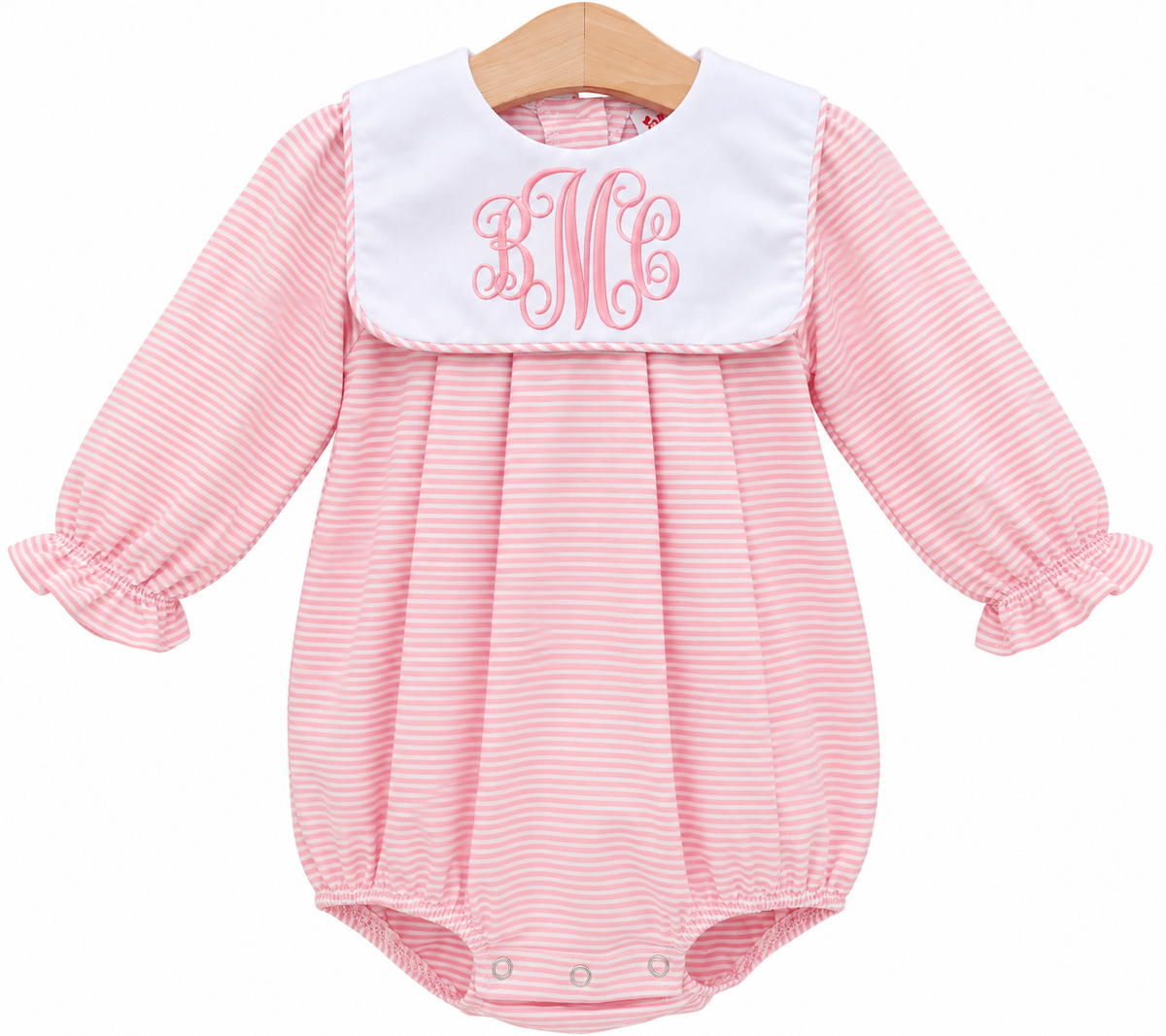 Pink Stripe Jane LS Bubble