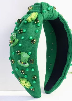 St Patty's Day Jeweled Headband