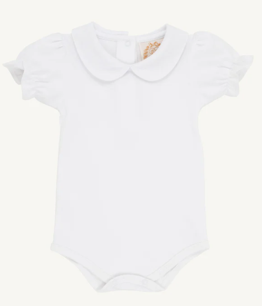 Maudes PP Pima Onesie- Worth Ave White