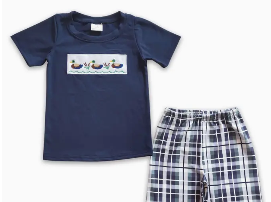 Navy Mallard Trio Set