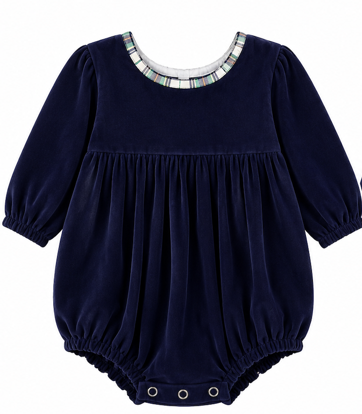 Navy Velvet Holiday Bubble