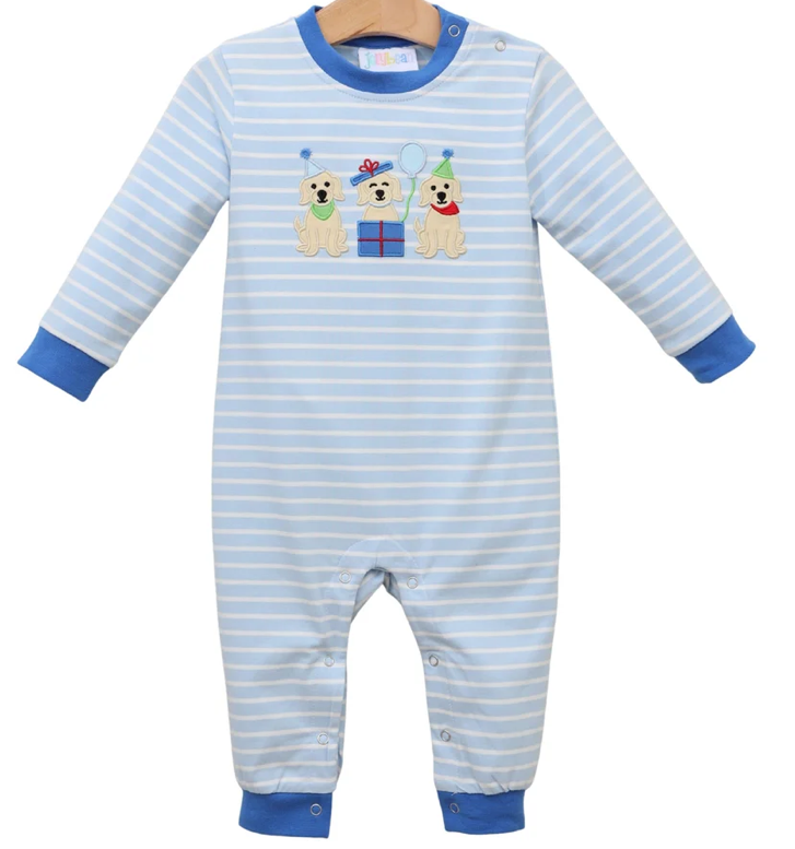 Puppy Party LS Romper