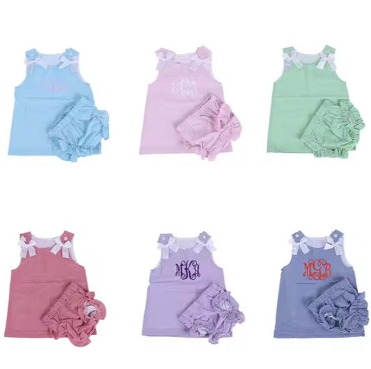 Seersucker Bummie Set