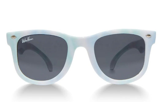 WeeFarers Blue Green Tie Dye Polarized Sunglasses