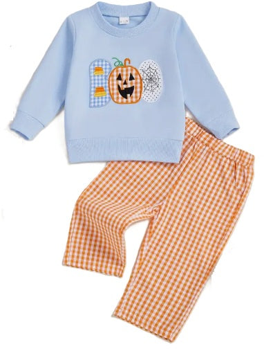 Boo Boys Applique Outfit