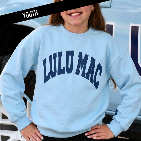 Lulu Mac- Light Blue Sweatshirt