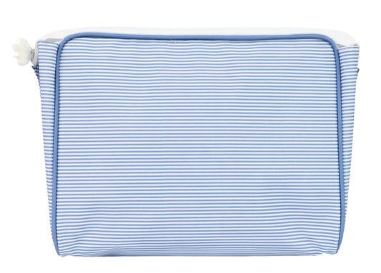 The Go Bag in Navy Mini Stripe: Small