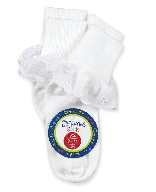Jefferies Lace Eyelet Sock Single Pair
